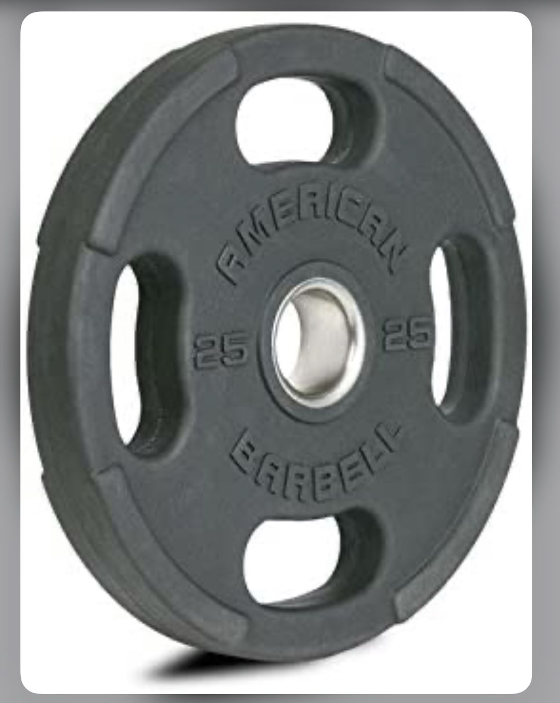 Weights plates (two 25lb plates)