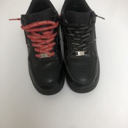 Black Supreme Air Forces 1s
