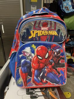 Spider Man Backpack With Wheels