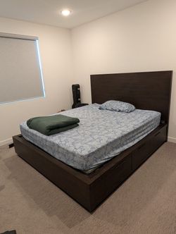 Living Spaces King Mattress And Bed Frame