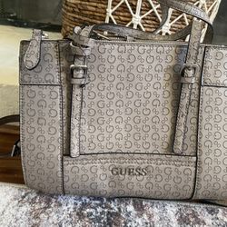 Gray Guess Purse Medium