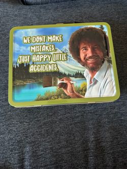 Bob Ross Metal Lunch Box