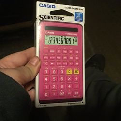 New Casio FX-260 Solar II All-Purpose Scientific Calculator, 10-Digit LCD, Pink