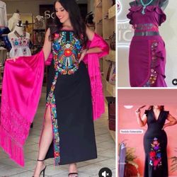 Vestidos Bordados Mexicanos ✨ Mexican Dresses & Blouses, Women & Girls ✨ ✨ Prices Vary - Precios Variados