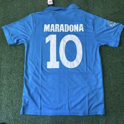 Vintage 1987-88 Napoli "Maradona 10" Italy Home Soccer Jersey
