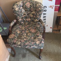 Vintage Floral Chairs 2 Set 