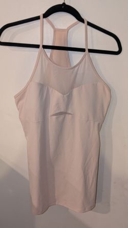 Women's Light Pink Racerback Athletic Tank Top