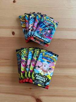 10x Sealed Perfect Order & Chaos Rising Pokemon Booster Packs