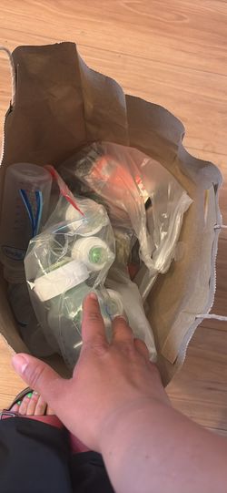 Baby bottles and free canned food