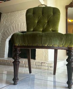 Antique Velvet Chair