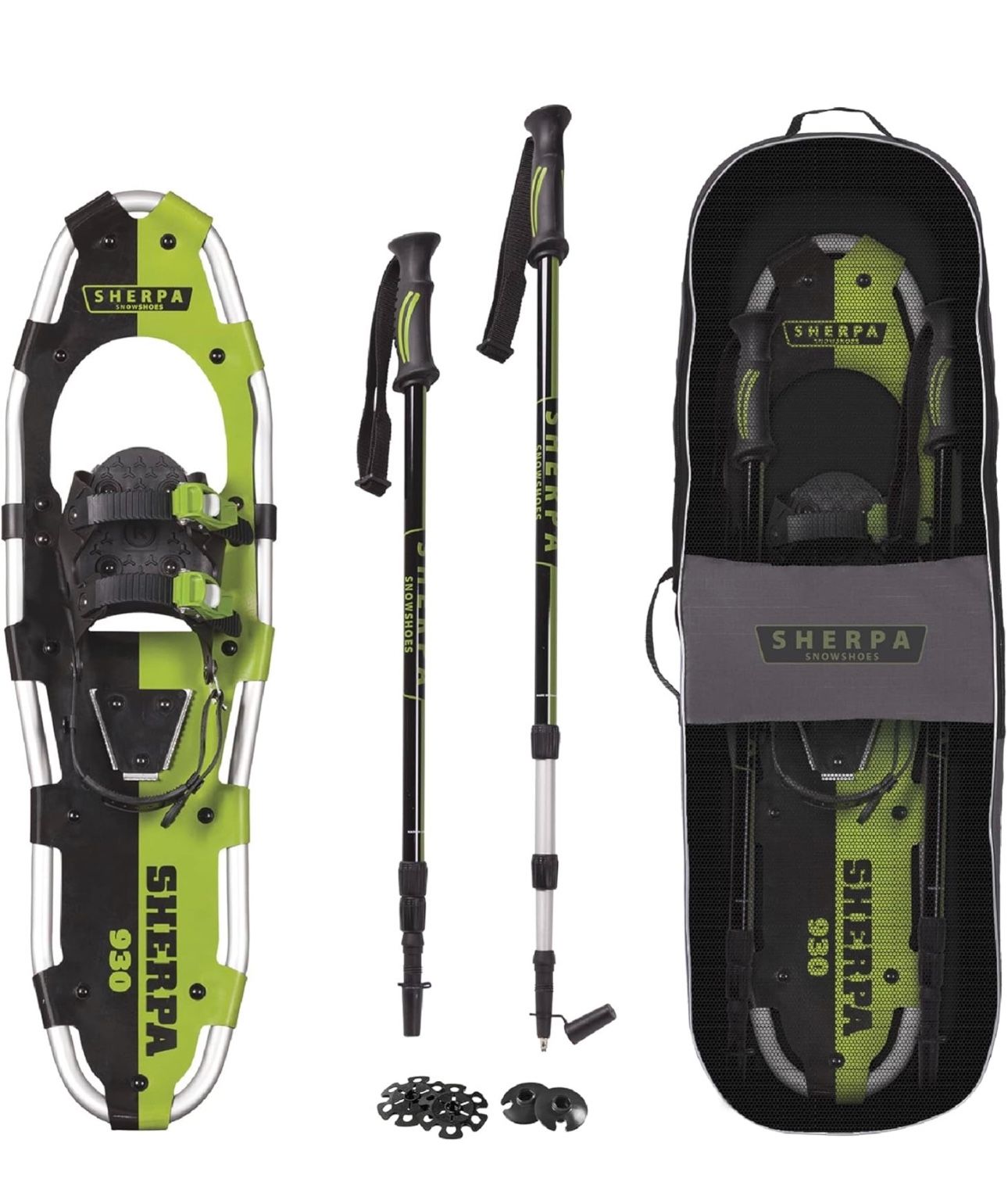 NEW Yukon Charlie's Men/Women Snow Shoes And Trekking Poles 9x30