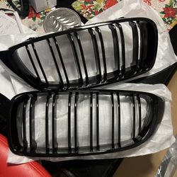  BMW 4 Series Front Grille Gloss Black for 2013-2020 F32, F33, F36, F82 