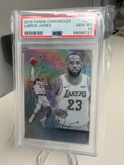 LeBron James Lakers #223 PSA 10 Panini 2019-20 Chronicles Essentials