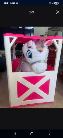 Unicorn Ride On with Barn