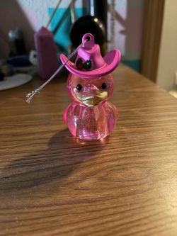 Pink duck ornament