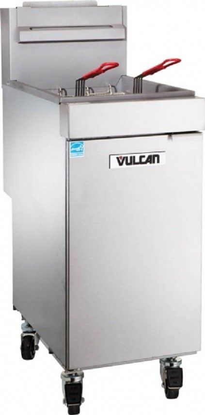 Vulcan 1VEG35M-1 Nat Gas Fryer 40 lb Vat, Floor Model, Natural Gas 70,000 BTU
