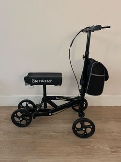 Knee scooter (BlessReach WB-2208-Blacks-s)