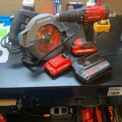 Craftsman  Hammer 20v Drill And Corded Saw 