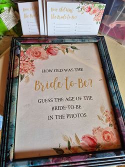 Bridal shower game