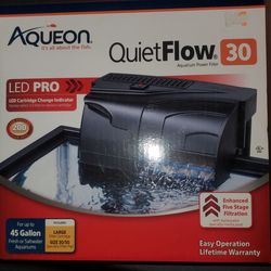 Aqueon Quiet Flow 30 LED Pro Aquarium Fish Tank Filter