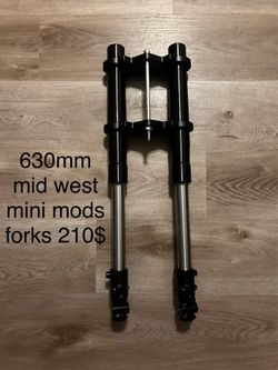 front forks with wheels Mid west mini mods front forks with wheels