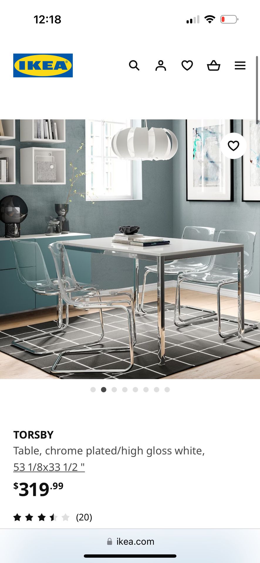 Ikea Torsby Table