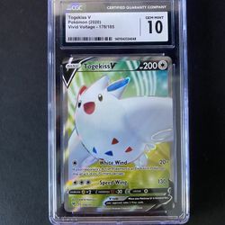 CGC 10 Togekiss V Holo 178/185 Vivid Voltage 2020 Pokemon Card