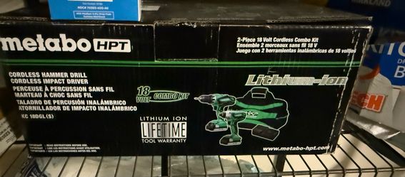 New - 18volt CORDLESS Hammer Drill and Impact Driver set - $175