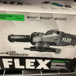 Flex 24v Brushless 5” Grinder (kit) $225