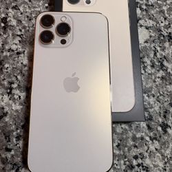 iPhone 13 Pro Max 256GB - Champagne Gold - Broken Screen/Digitizer Factory Reset Good Conditon