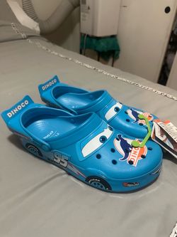 Dinoco Lightning Mcqueen Crocs sz 12 mens