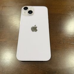 iPhone 14 128GB in lavender, unlocked, like new with clear case