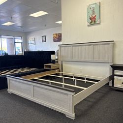 King Farmhouse Bed Frame 