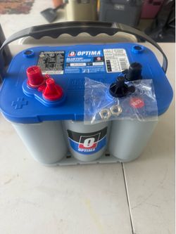 OPTIMA batteries marine blue top.. $290.. for cars and boats.. 🛥️ three year warranty.. BRAND NEW.. $290