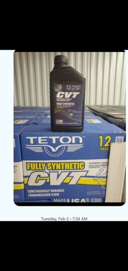 Teton CVT Fully Synthetic Transmission Fluid 12-Pack