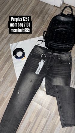 mcm bag & belt and authentic purples