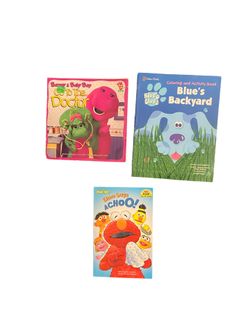 Vintage Barney, Elmo And Blues Clues Books
