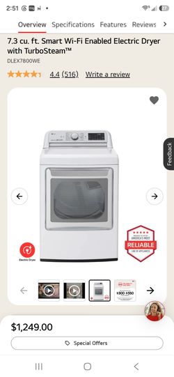 LG washer & Dryer OBO