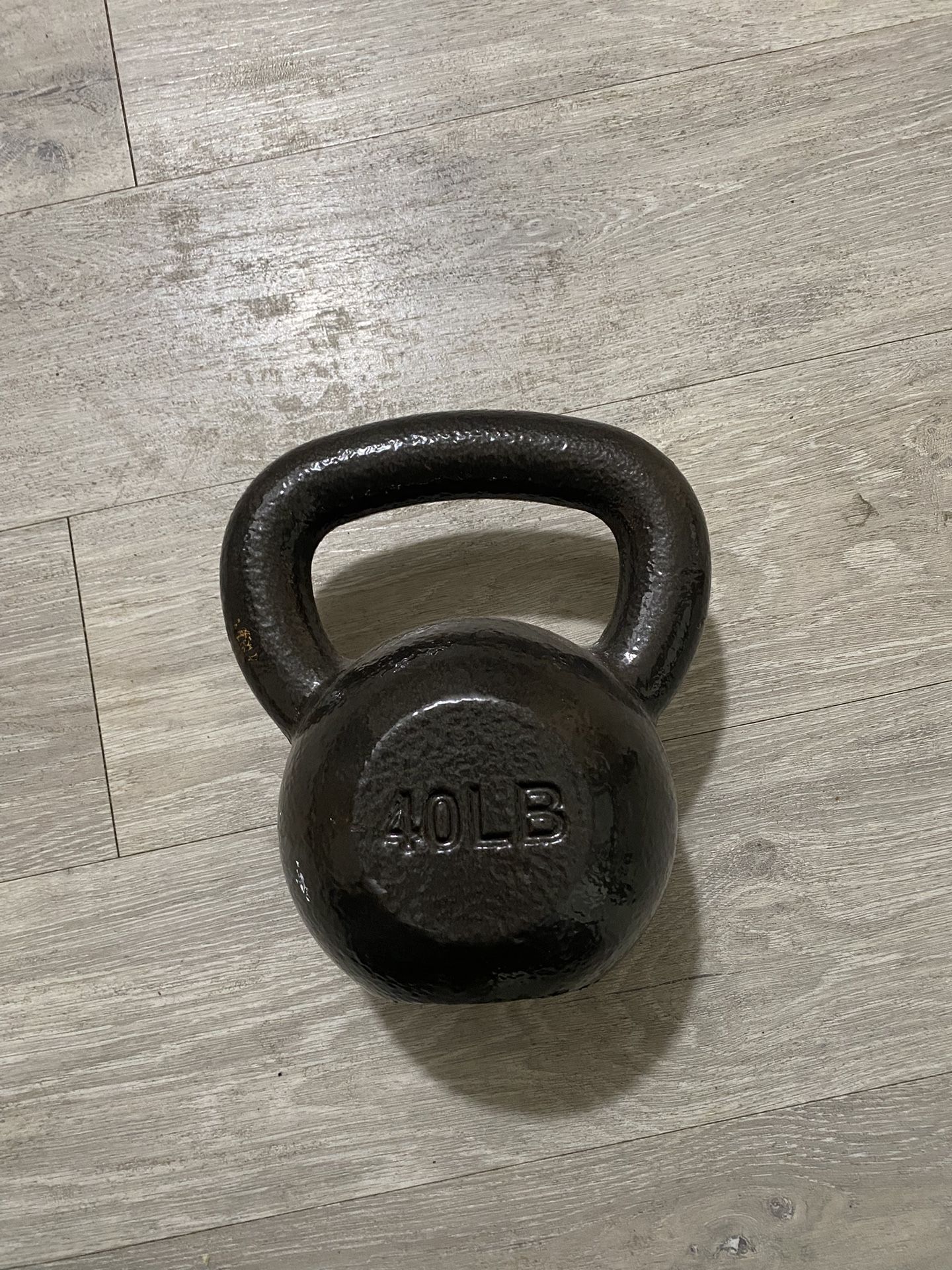 Cast iron kettlebell - 40 lbs
