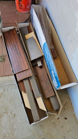 Scraps of hardwood floor