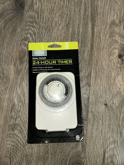 Dual Outlet 24 Hour Timer New