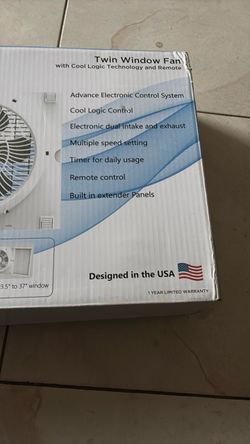Twin Window Fan with Remote Control