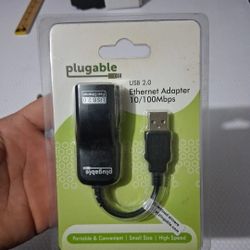 NEW Plugable USB 2.0 OTG Micro-B to 10/100Mbps Ethernet Adapter US Shipping