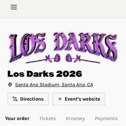 Selling Los Darks Ticket