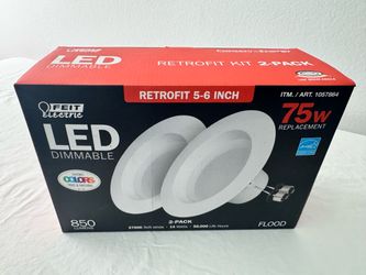 Feit Electric LED 5-6” Retrofit Lights 2-Pack – New