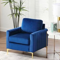 Sillón decorativo de terciopelo, moderno y cómodo de mediados de siglo, mueble de sala de estar, dormitorio, club, sala de lectura, 