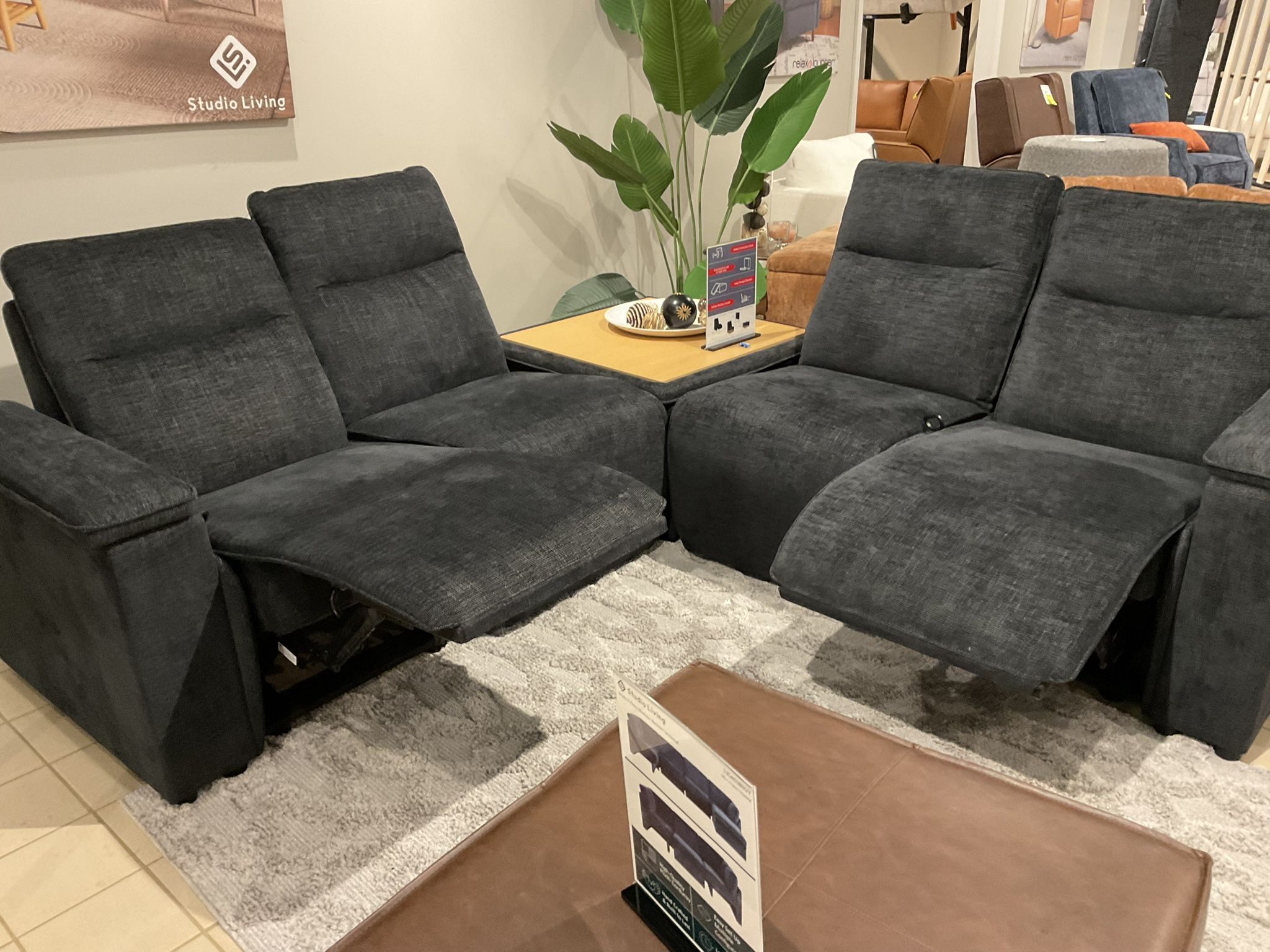 New 7 pc sofa set fabric upholstered