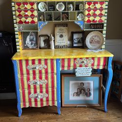 Colorful Hand painted Desk