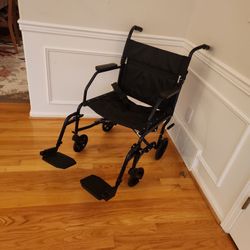 Transport Chair 19" Seat Width, Footrests, Holds 300lbs