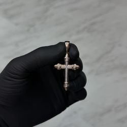 Gold And Diamond Cross